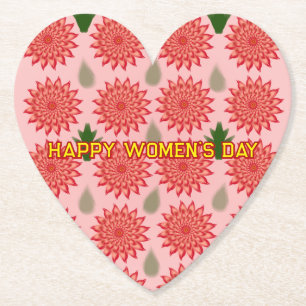 Benutzerdefiniertes Frühlingsblumen-Frauen-Tag Pat Untersetzer