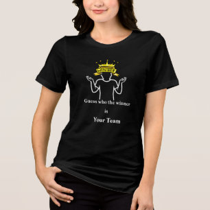 Benutzerdefiniertes Fußball-Fan-T-Shirt - Errate d Tri-Blend Shirt