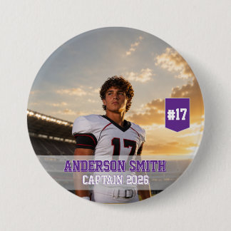 Benutzerdefiniertes Fußball-Kapitän-Foto MVP 2026 Button