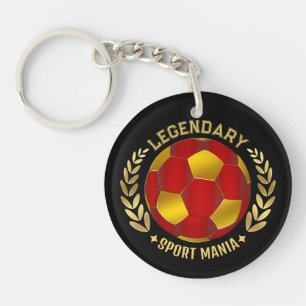 Benutzerdefiniertes Fußball-Logo Schlüsselanhänger
