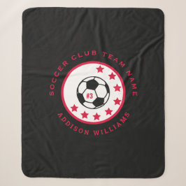 Benutzerdefiniertes Fußball-Senior-Nacht-Geschenk- Sherpadecke