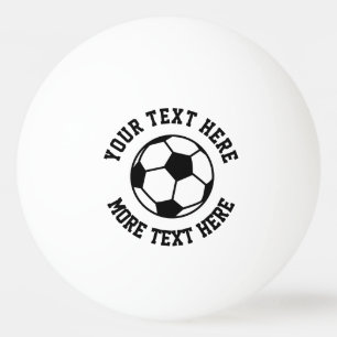 Benutzerdefiniertes Fußball-Sport-Logo-Tischtennis Tischtennisball
