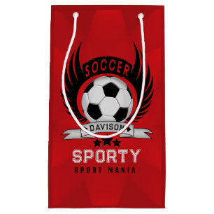 Benutzerdefiniertes Fußball-Sportler-Emblem mit Ba Kleine Geschenktüte