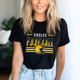 Benutzerdefiniertes Fußballteam Gelbe Streifen Mam Tri-Blend Shirt