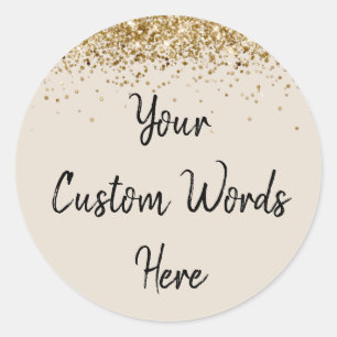 Benutzerdefiniertes Gastgeschenk Personalisiert Ge Runder Aufkleber