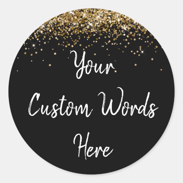 Benutzerdefiniertes Gastgeschenk Personalisiert Ge Runder Aufkleber (Vorderseite)