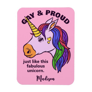 Benutzerdefiniertes Gay Unicorn Magnet