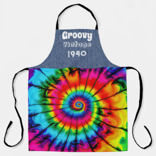 Benutzerdefiniertes Geburtsjahr Hippie All-Over Dr Schürze