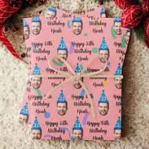 Benutzerdefiniertes Geburtstagsgeschenkpapier, Ros