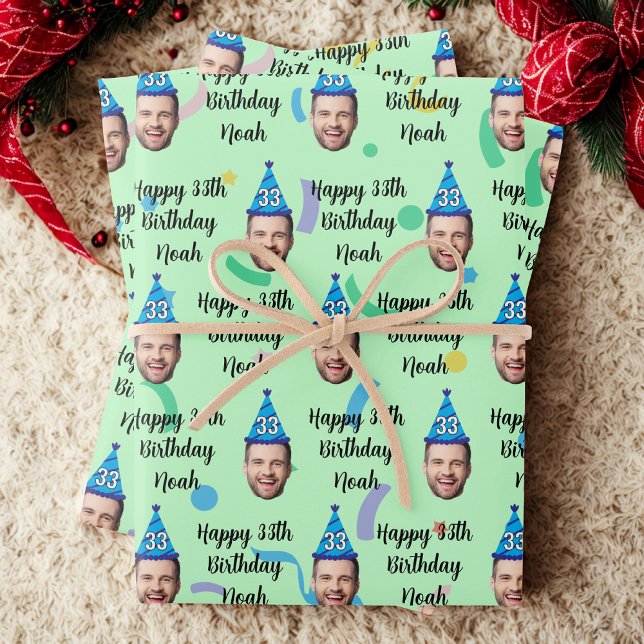Benutzerdefiniertes Geburtstagsverpackungspapier Geschenkpapier Set (Von Creator hochgeladen)