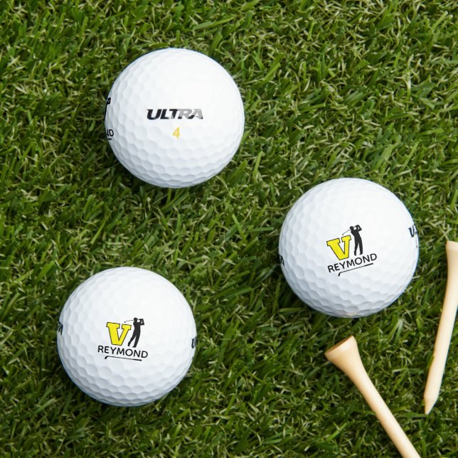 Benutzerdefiniertes gelbes V-Initialmarkierung - z Golfball (Insitu Gras)
