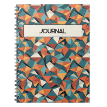 Benutzerdefiniertes geometrisches Teal- und Orange
