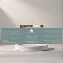 Benutzerdefiniertes Geschäft-Logo-Gesichtcreme-Gla