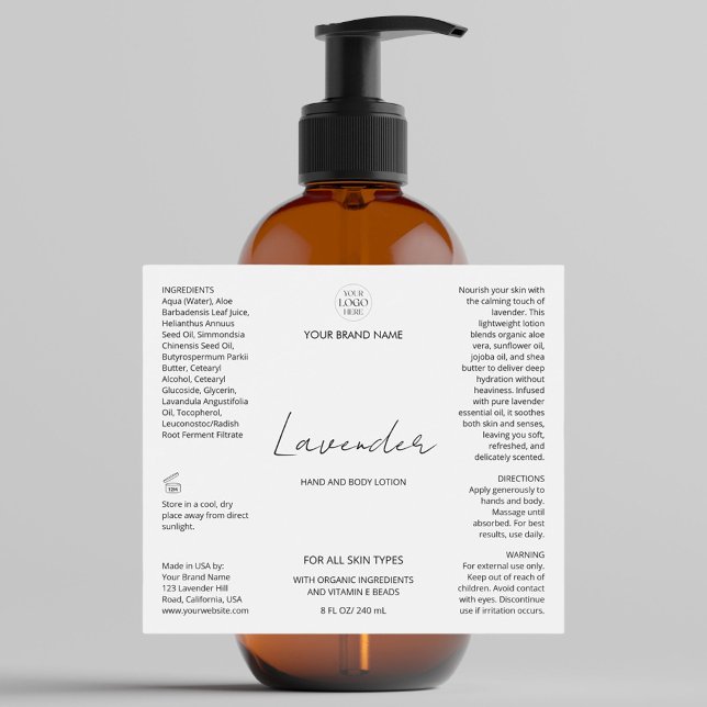Benutzerdefiniertes Geschäft-Logo-Skincare-Flasche (Von Creator hochgeladen)