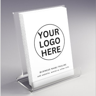 Benutzerdefiniertes Geschäft-Logo & Text l Schwarz Flyer