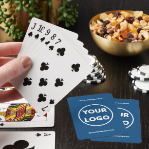 Benutzerdefiniertes Geschäft-Logo und Unternehmens Spielkarten