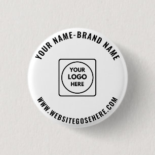 Benutzerdefiniertes Geschäftslogo-Beispiel-Design  Button