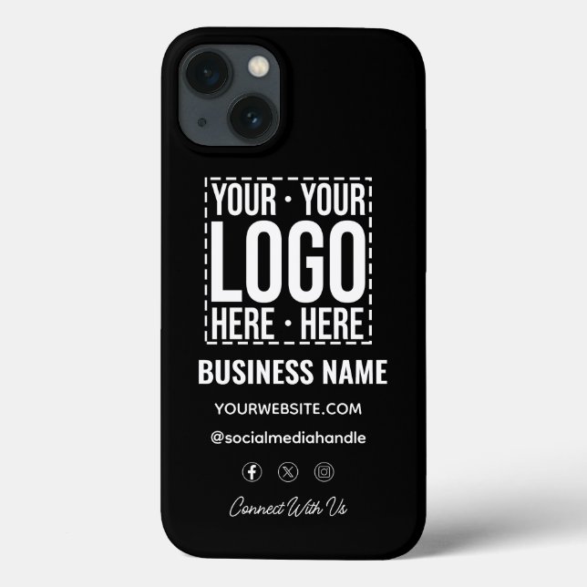 Benutzerdefiniertes Geschäftslogo Unternehmensfirm Case-Mate iPhone Hülle (Rückseite)