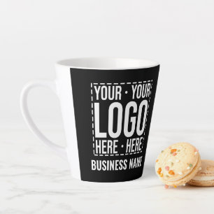 Benutzerdefiniertes Geschäftslogo Unternehmensfirm Milchtasse