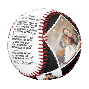 Benutzerdefiniertes Geschenk an meine Enkeltochter Baseball