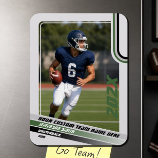 Benutzerdefiniertes Geschenk für American-Football Magnet