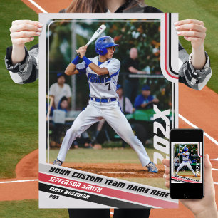 Benutzerdefiniertes Geschenk für Baseball-Spieler Poster
