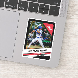 Benutzerdefiniertes Geschenk für Baseballspieler i Aufkleber