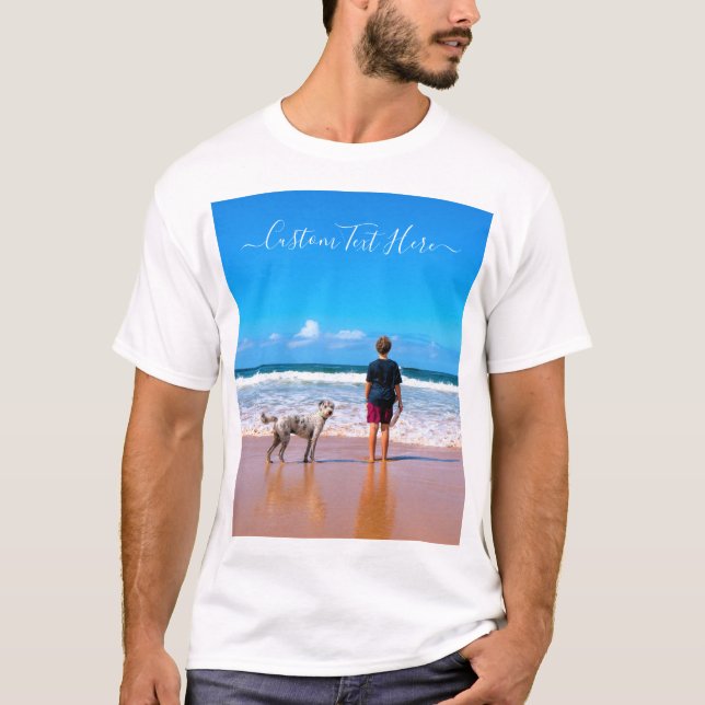 Benutzerdefiniertes Geschenk für den Foto-T - Shir T-Shirt (Vorderseite)
