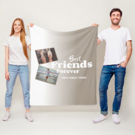 Benutzerdefiniertes Geschenk für die besten Freund Fleecedecke