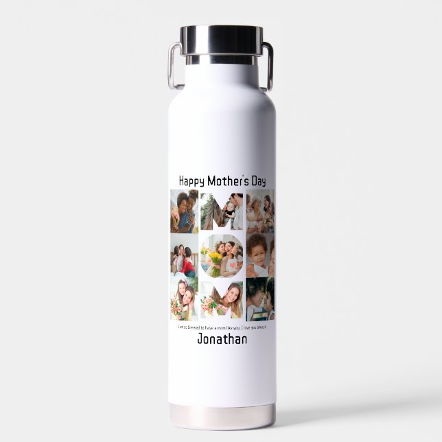 Benutzerdefiniertes Geschenk für Mama Mütter Tag 9 Trinkflasche (Vorne)