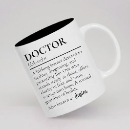 Benutzerdefiniertes Geschenk für Mediziner - Defin Zweifarbige Tasse