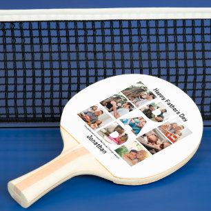 Benutzerdefiniertes Geschenk für Vater Väter Tag 9 Tischtennis Schläger
