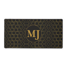 Benutzerdefiniertes Geschenk-Monogramm Gold Geomet