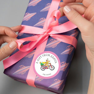 Benutzerdefiniertes Geschenk vom Weihnachtsaufkleb Runder Aufkleber