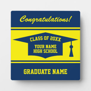 Benutzerdefiniertes Geschenk zum Abitur der Abschl Fotoplatte