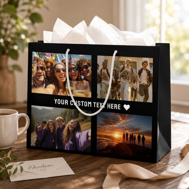Benutzerdefiniertes Geschenkwrap mit 8-Foto-Keepak Große Geschenktüte (Von Creator hochgeladen)