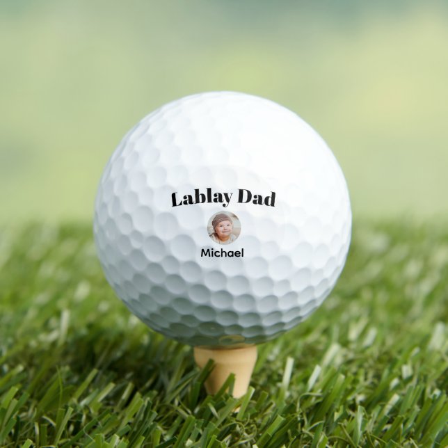 Benutzerdefiniertes Gesicht Bester Vater Michael N Golfball (Insitu T-Shirt)