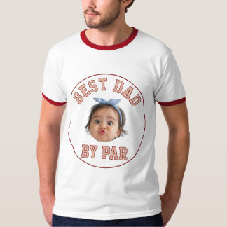 Benutzerdefiniertes Gesicht Bester Vater von Par N T-Shirt