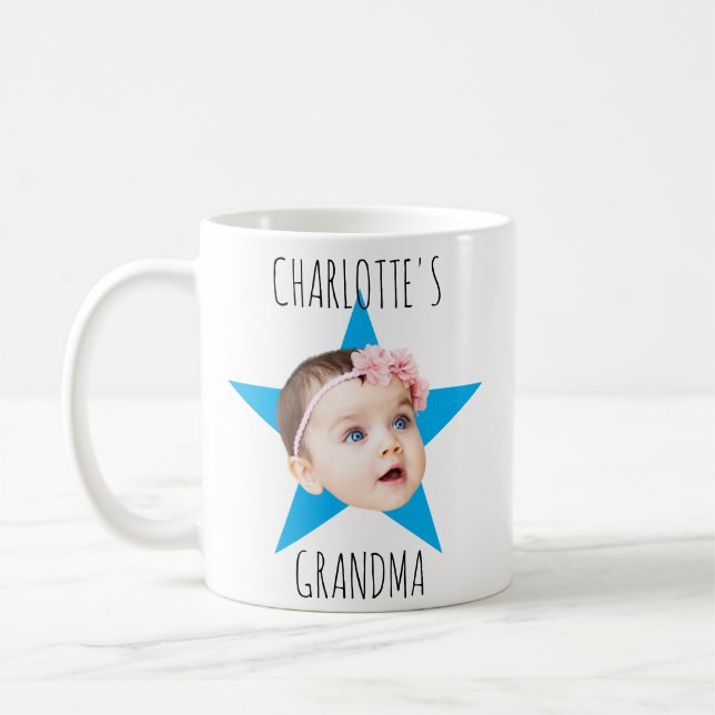 Benutzerdefiniertes Gesicht Einzigartiges Bürogesc Kaffeetasse (Links)