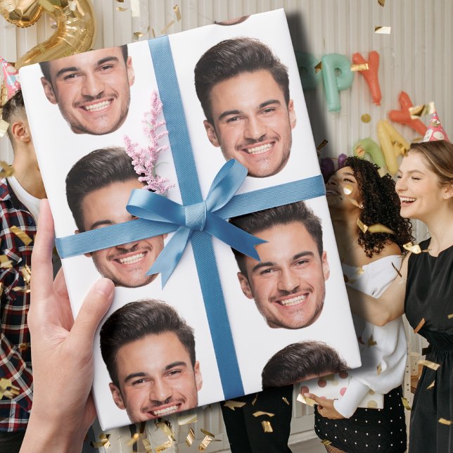 Benutzerdefiniertes Gesicht Geschenkpapier (Von Creator hochgeladen)