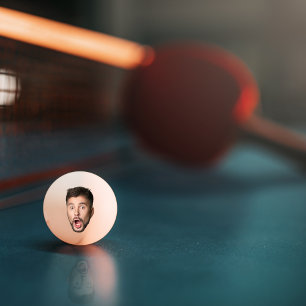 Benutzerdefiniertes Gesicht Lustiger Bier Junggese Tischtennisball