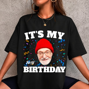 Benutzerdefiniertes Gesicht Opa, ich habe Geburtst T-Shirt