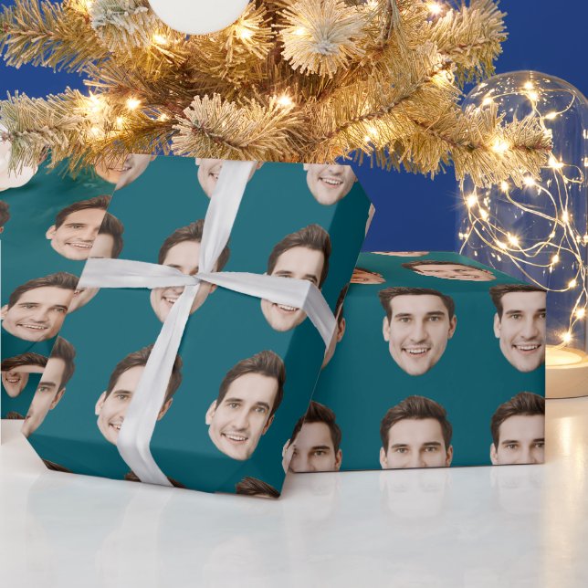Benutzerdefiniertes Gesicht Personalisierte Geburt Geschenkpapier (Feiertage)