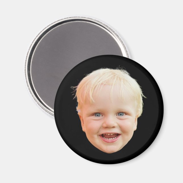 Benutzerdefiniertes Gesicht Personalisiertes Bild  Magnet (Vorderseite/Rückseite)