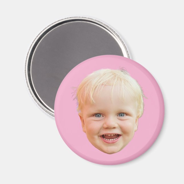 Benutzerdefiniertes Gesicht Personalisiertes Bild  Magnet (Vorderseite/Rückseite)