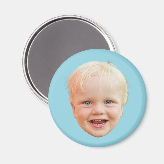 Benutzerdefiniertes Gesicht Personalisiertes Bild  Magnet (Vorderseite/Rückseite)