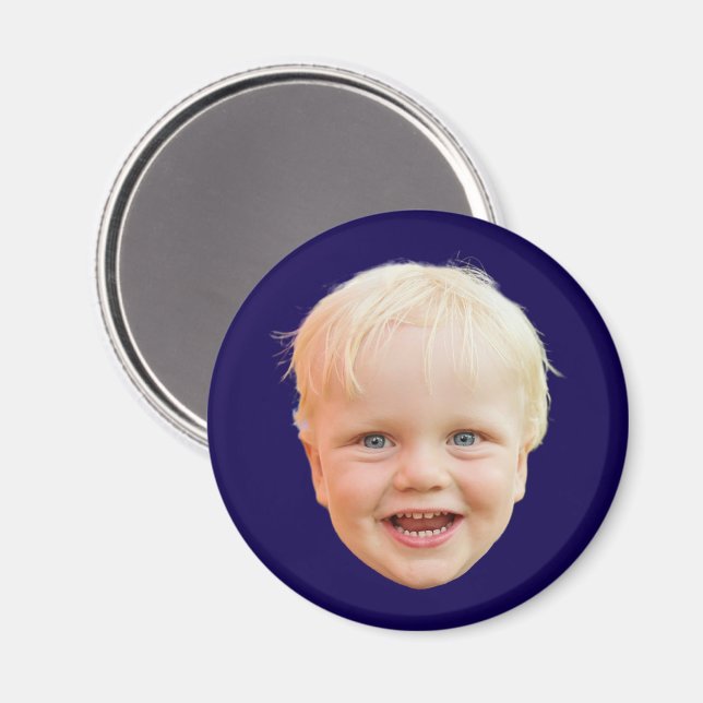 Benutzerdefiniertes Gesicht Personalisiertes Bild  Magnet (Vorderseite/Rückseite)