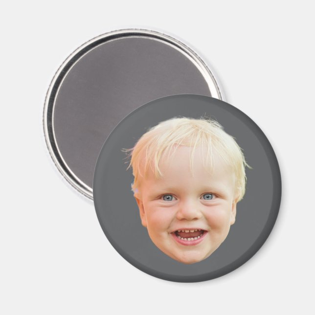 Benutzerdefiniertes Gesicht Personalisiertes Bild  Magnet (Vorderseite/Rückseite)