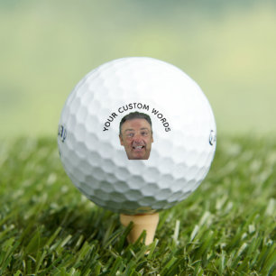 Benutzerdefiniertes Gesicht & Text – Lustiges Gesc Golfball