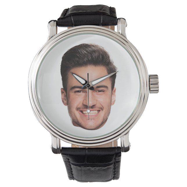 Benutzerdefiniertes Gesichtsfoto Armbanduhr (Vorderseite)